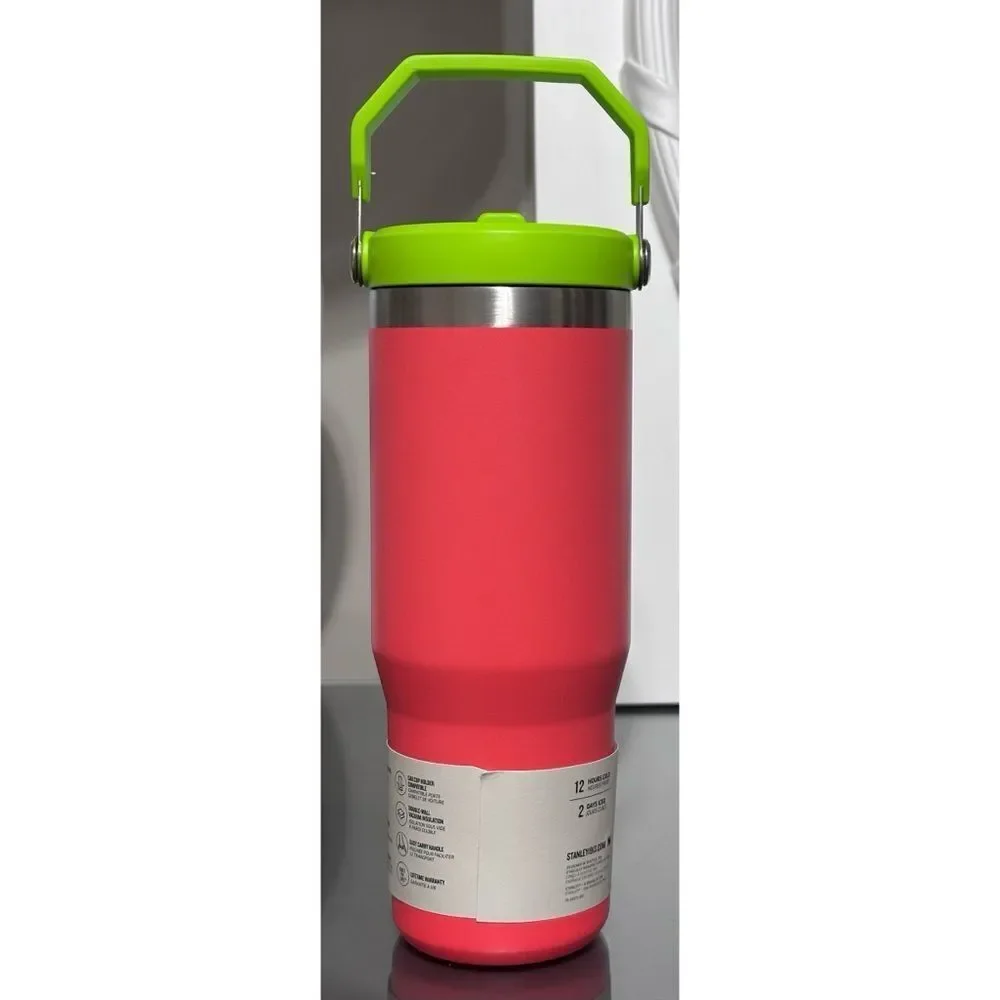 Stanley Ice Flow Flip Straw Tumbler 30oz, HIBISCUS - Picture 2 of 4